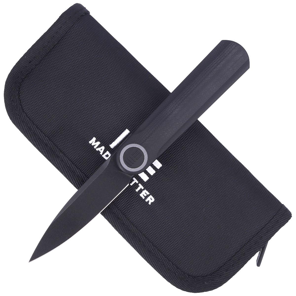 NOZ-WE-KNIFE-EIDOLON-DROP-POINT BLACK-G10-BLACK-STONEWASHED-BY-JUSTIN-LUNDQUIST-WE19074A-D