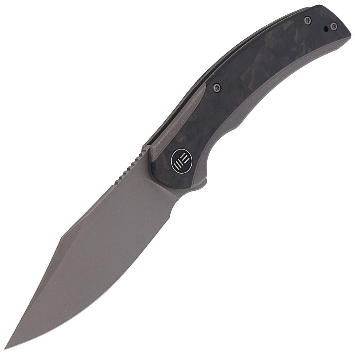 NOZ-WE-KNIFE-SNICK-GRAY-TITANIUM-MARBLE-CARBON-FIBER-GRAY-STONEWASHED-WE19022F-2