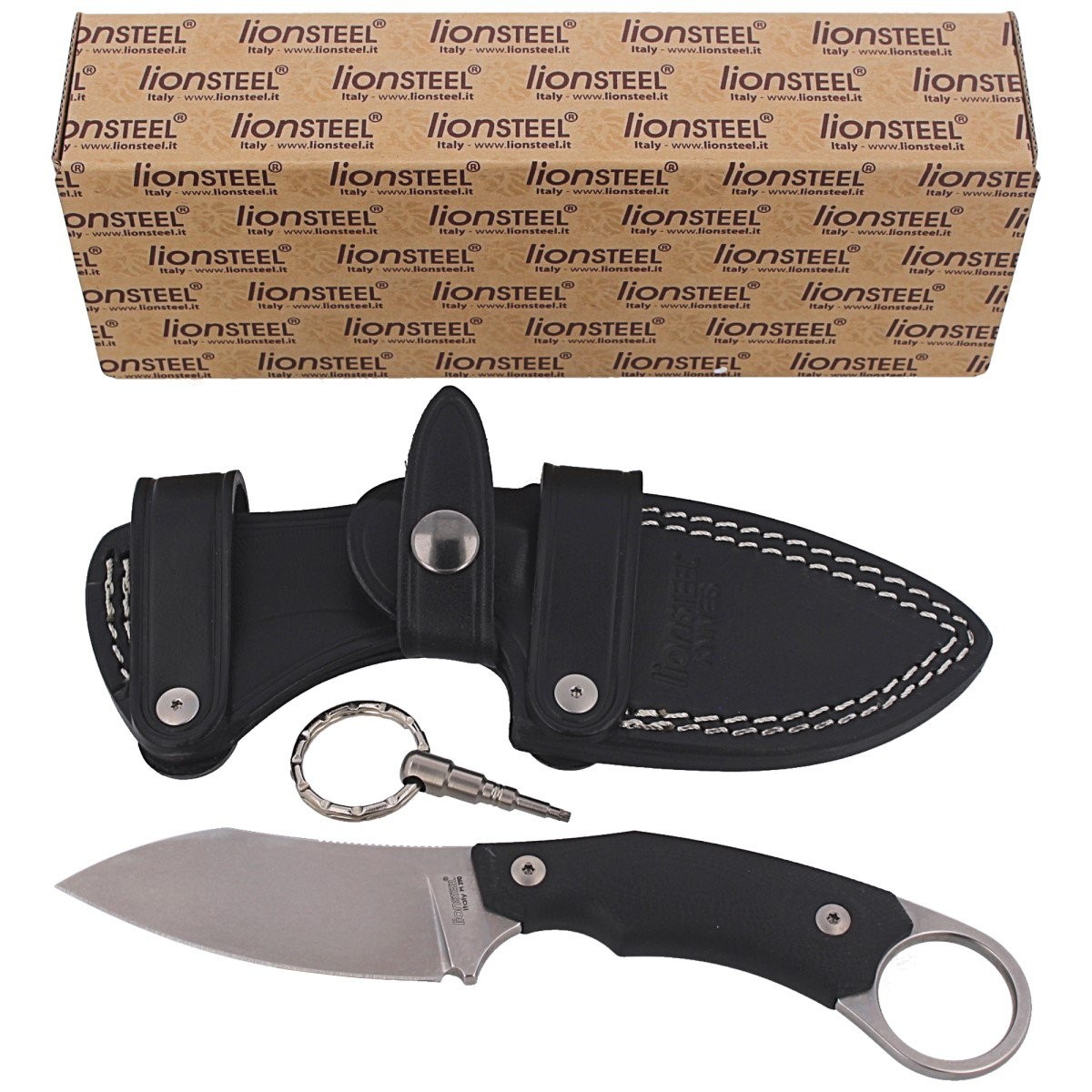 NOZ_LIONSTEEL_H1_KARAMBIT_G10_BLACK_STONE_WASHED_BLADE_H1 GBK