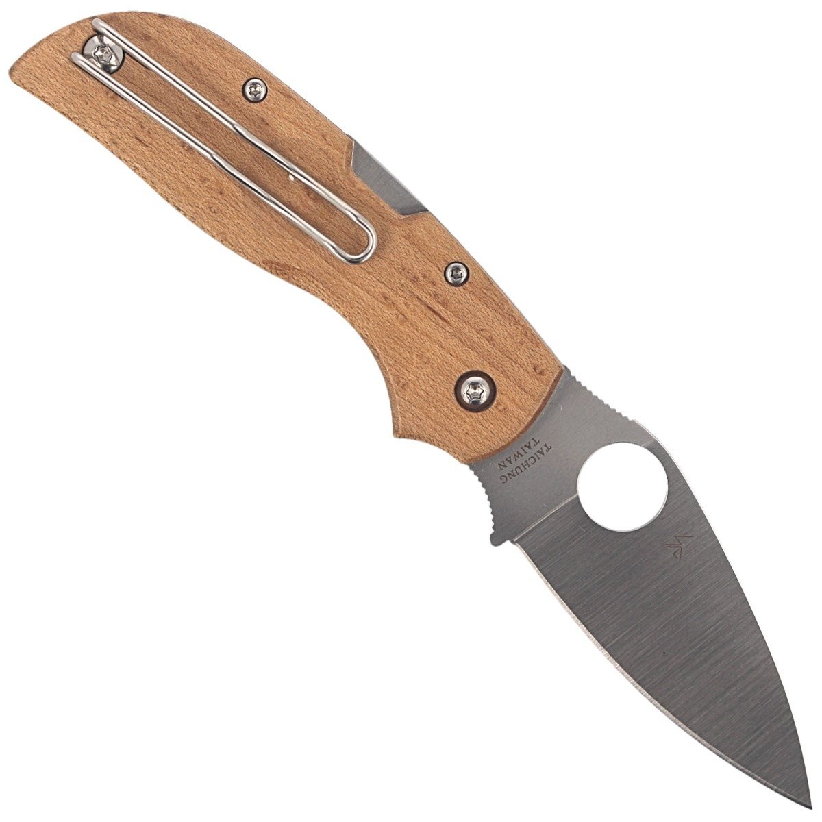 NOZ_SPYDERCO_CHAPARRAL_BIRDSEYE_MAPLE_PLAIN_C152WDP_lentus_militaria