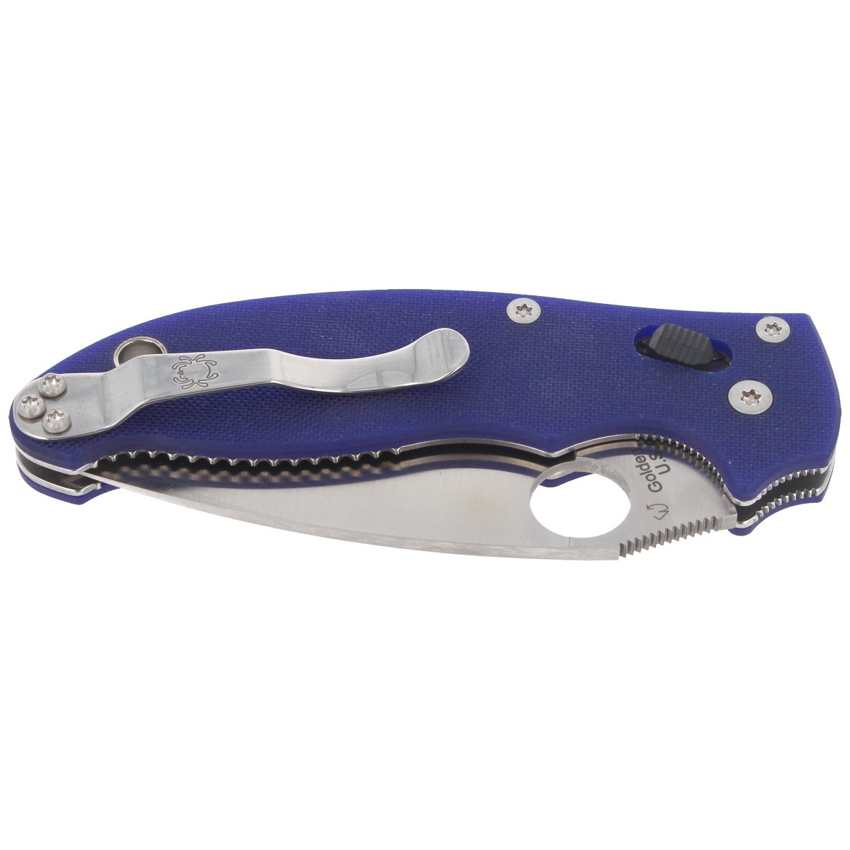 NOZ_SPYDERCO_MANIX_2_G-10 DARK_BLUE_CPM_S110V_C101GPDBL2