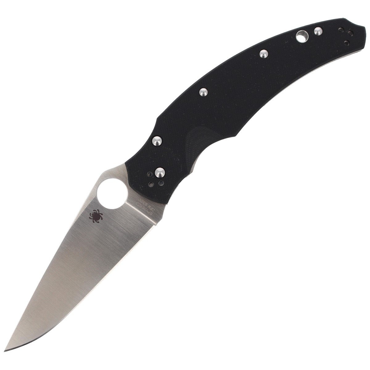 NOZ_SPYDERCO_OPUS_BLACK_G-10_PLAIN_C218GP_lentus_militaria