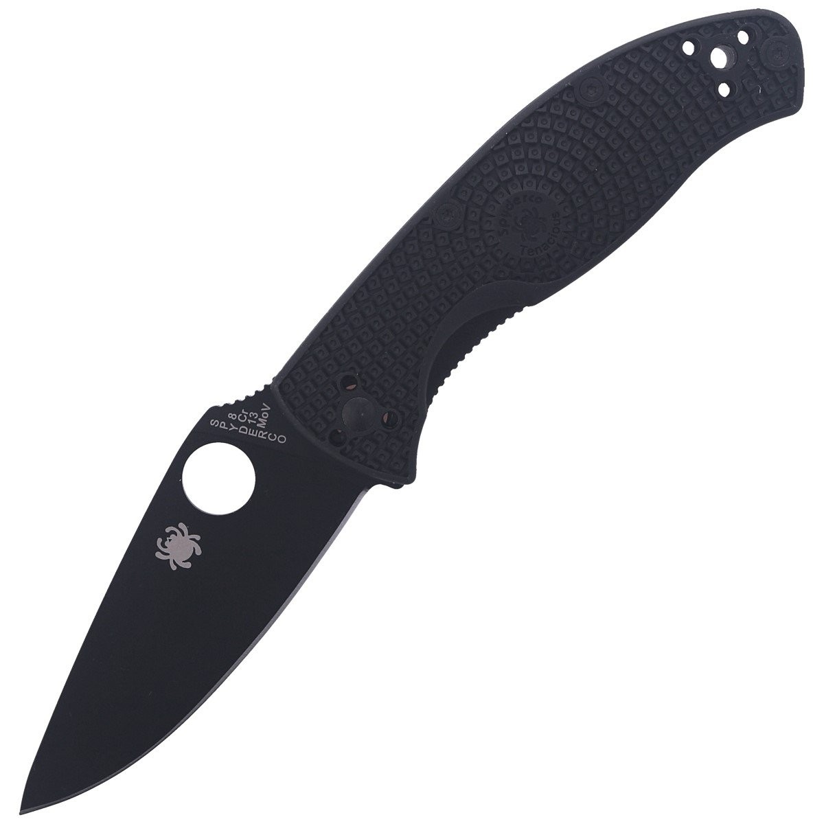 NOZ_SPYDERCO_TENACIOUS_FRN_BLACK_BLADE_PLAIN _C122PBBK_lentus_militaria