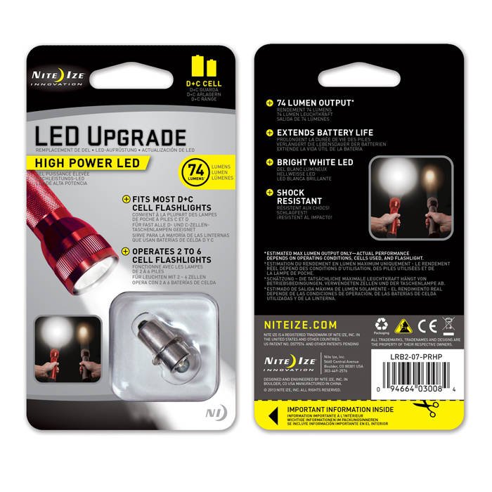 Nite-Ize-Modul-High-Power-LED-Upgrade-2-1W-C-D-Cell-LRB2-07-PRHP