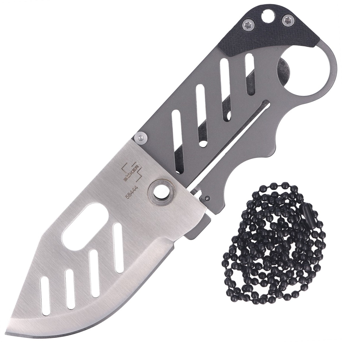 Noz-Boker-Plus-Credit-Card-Knife-Titanium-G10-Satin-440C-by-John-Kubasek