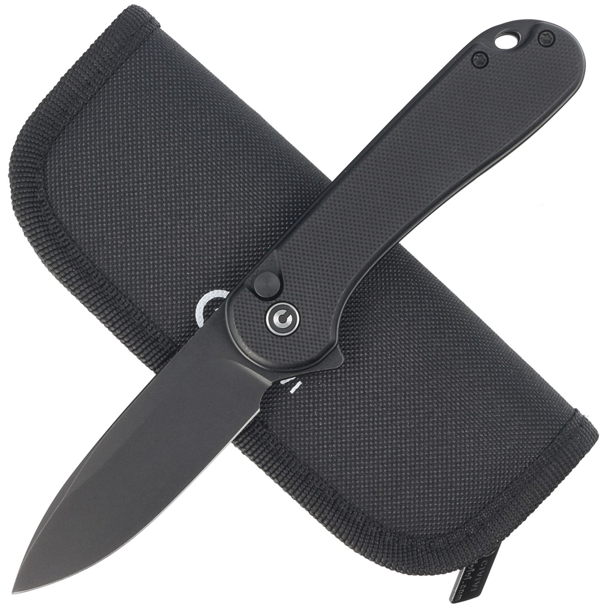 Noz-Civivi-Button-Lock-Elementum-II-Black-G10-Black-Stonewashed-Nitro-V-C18062P