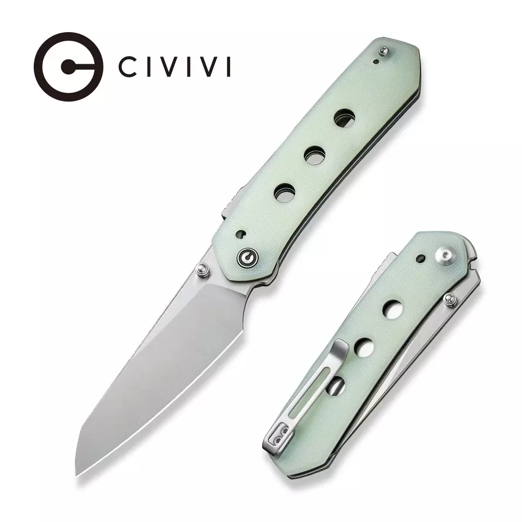 Noz-Civivi-Vision-FG-Natural-G10-Satin-Nitro-V-by-Snecx-Tan-C22036