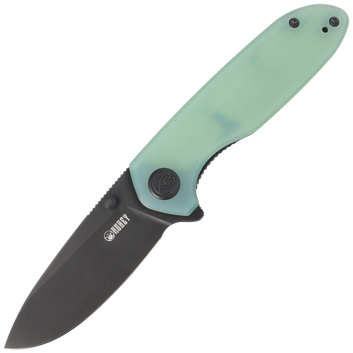 Noz-Kubey-Knife-Belus-Jade-G10-Blackwashed-AUS-10-Black-KU342B