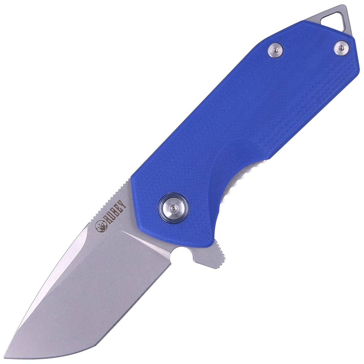 Noz-Kubey-Knife-Campe-Blue-G10-Sandblast-D2