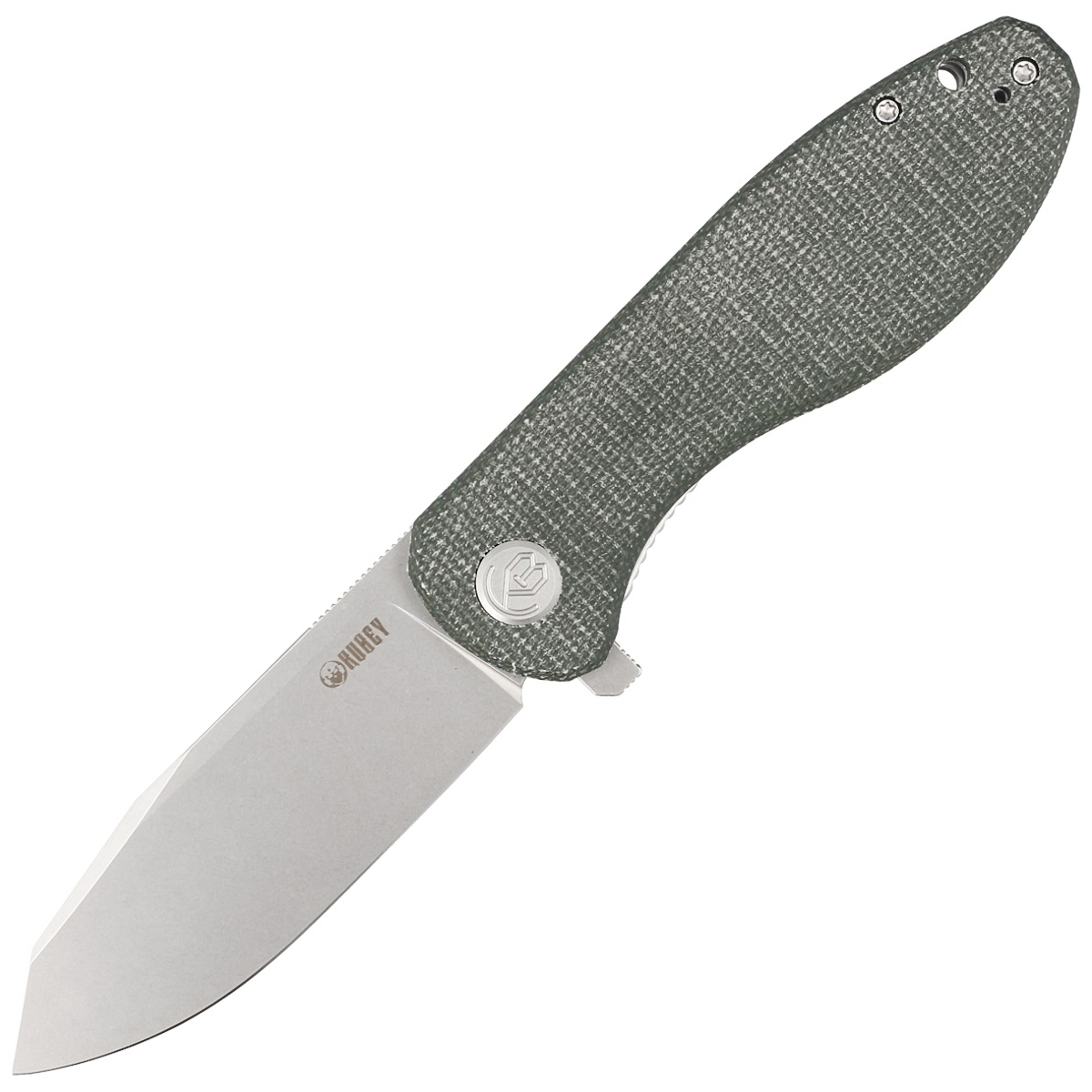 Noz-Kubey-Knife-Master-Chief-Green-Micarta-Bead-Blast-AUS-10-by-Keanu-Alfaro-1