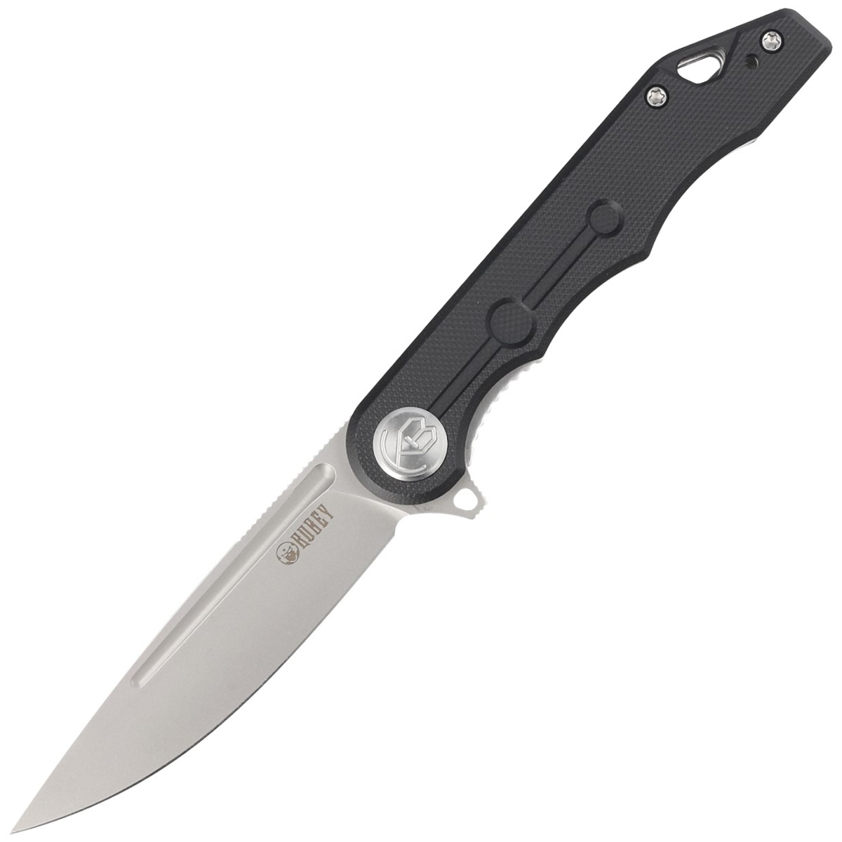 Noz-Kubey-Knife-Mizo-Black-G10-Bead-Blast-AUS-10-by-Tiguass-KU312A