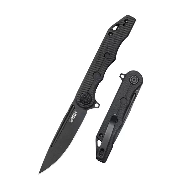 Noz-Kubey-Knife-Mizo-Black-G10-Blackwashed-AUS-10-by-Tiguass-KU312B