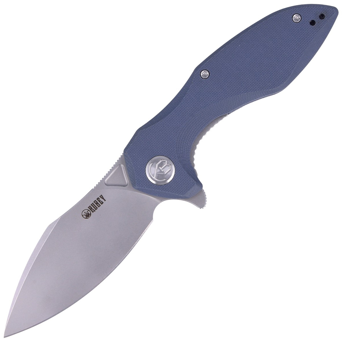 Noz-Kubey-Knife-Nobel-Blue-G10-Bead-Blasted