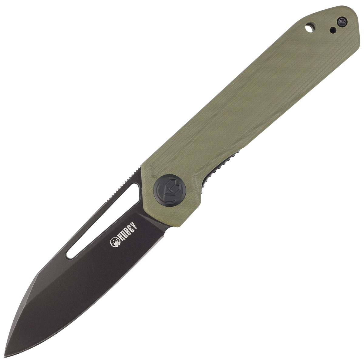 Noz-Kubey-Knife-Royal-Green-G10-Dark-Stonewashed-D2-by-Colin-Maisonpierre-KU321F-1