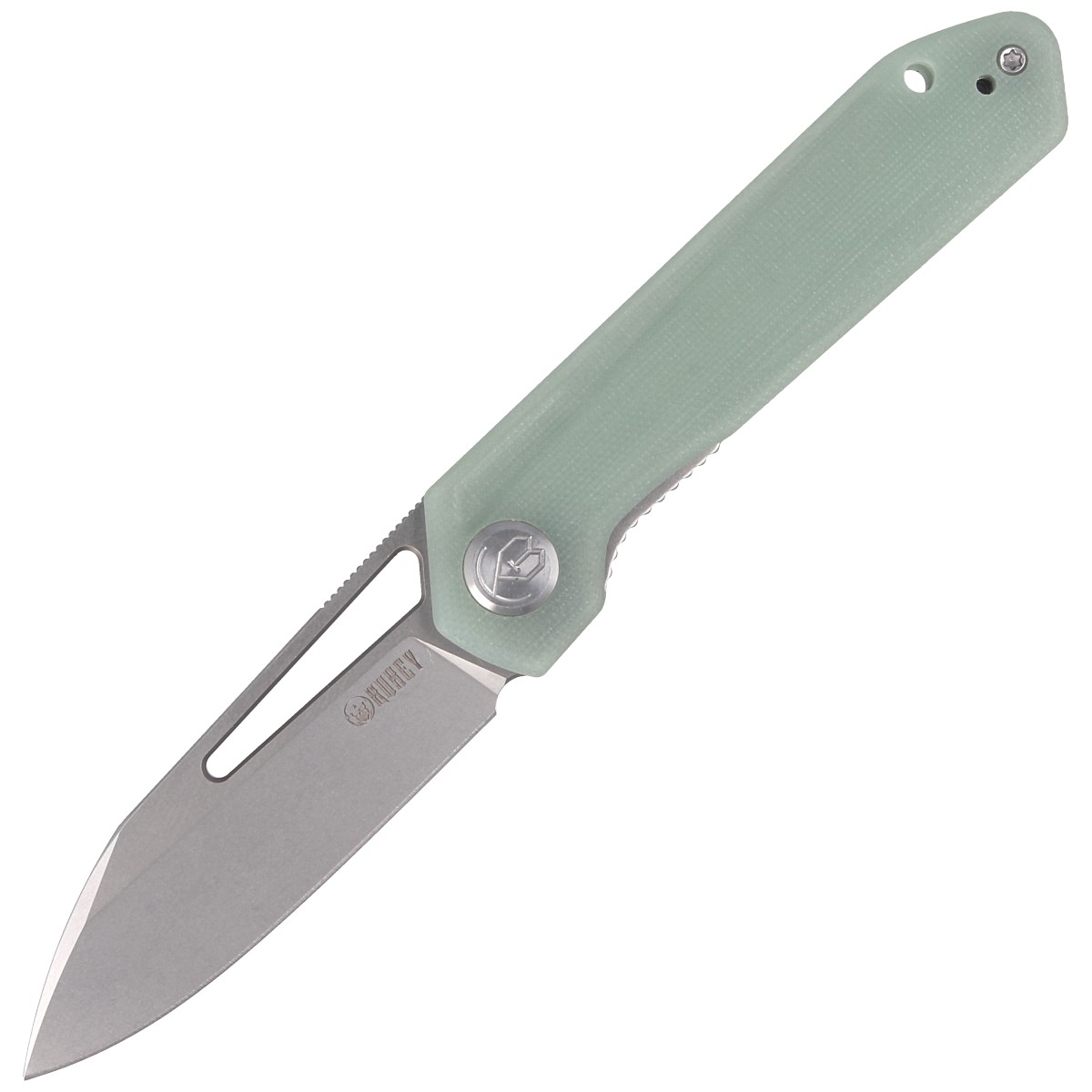 Noz-Kubey-Knife-Royal-Jade-G10-Bead-Blasted-D2-1
