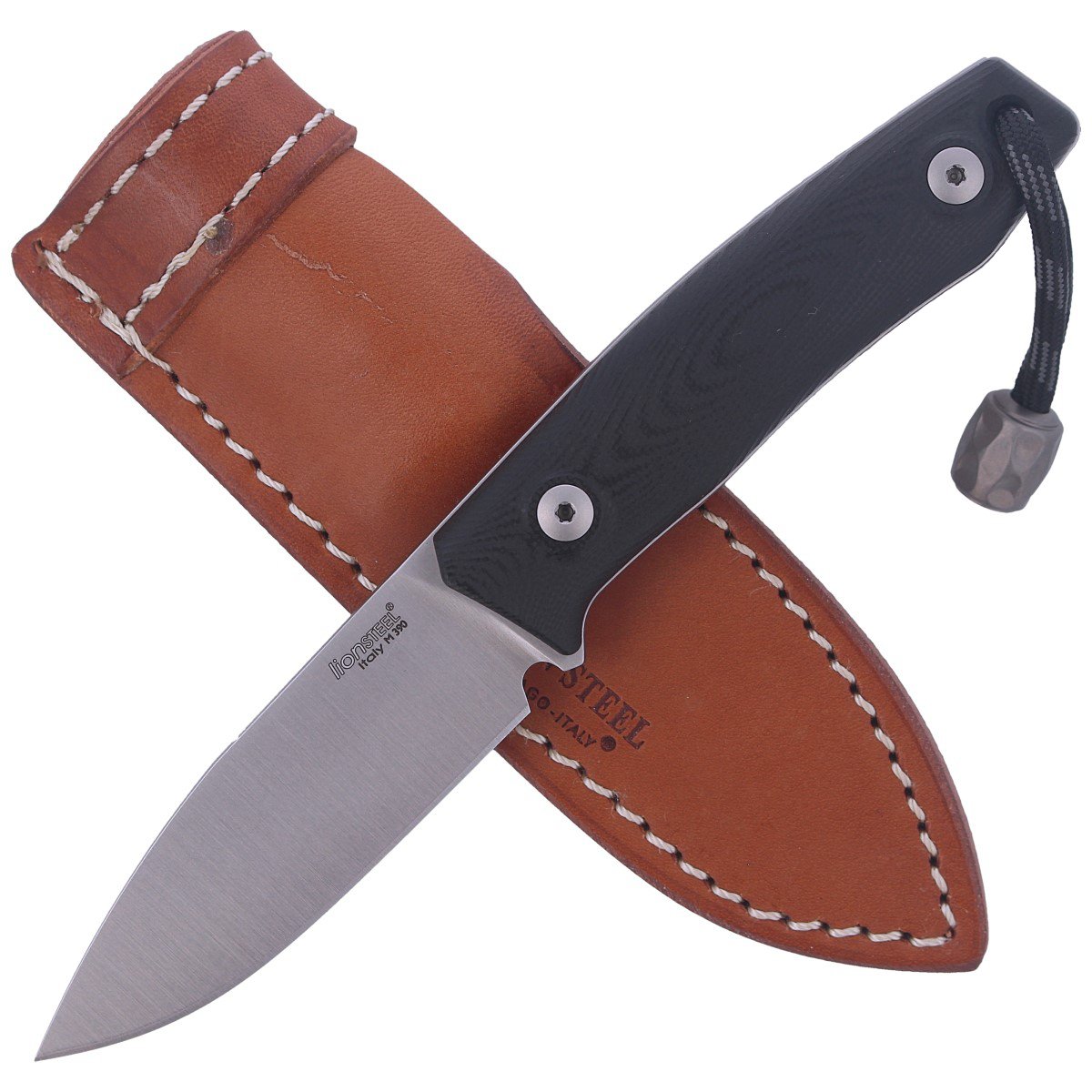 Noz-LionSteel-Bushcraft-G10-Black-Satin-Blade-M1-GBK-