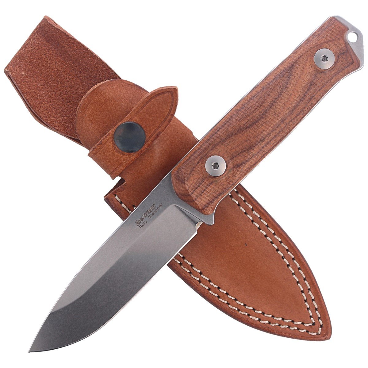 Noz-LionSteel-Bushcraft-Santos-Wood-Stone-Washed-B41-ST