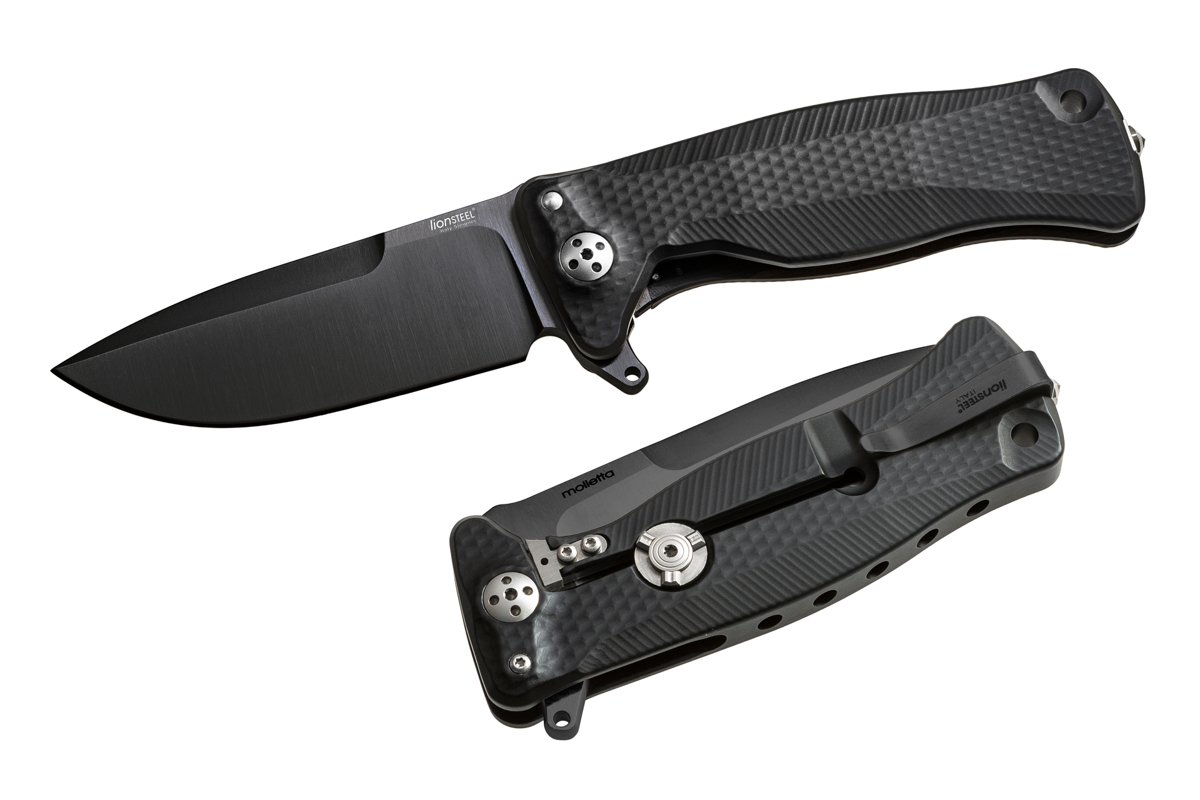 Noz-LionSteel-SR11A-Aluminum-Black-Black-Blade-SR11A-BB-