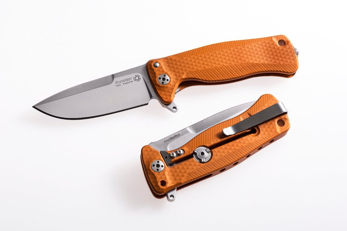Noz-LionSteel-SR22A-Aluminum-Orange-Satin-Blade-SR22A-OS-