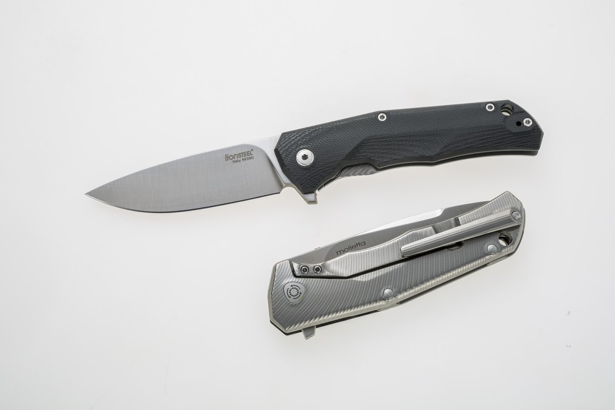 Noz-LionSteel-T-R-E-G10-Black-Stone-Washed-Blade-TRE-GBK
