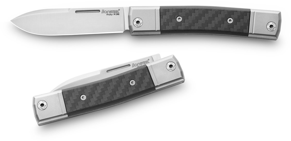 Noz-LionSteel-bestMAN-Carbon-Fiber-Drop-Blade-BM2-CF-