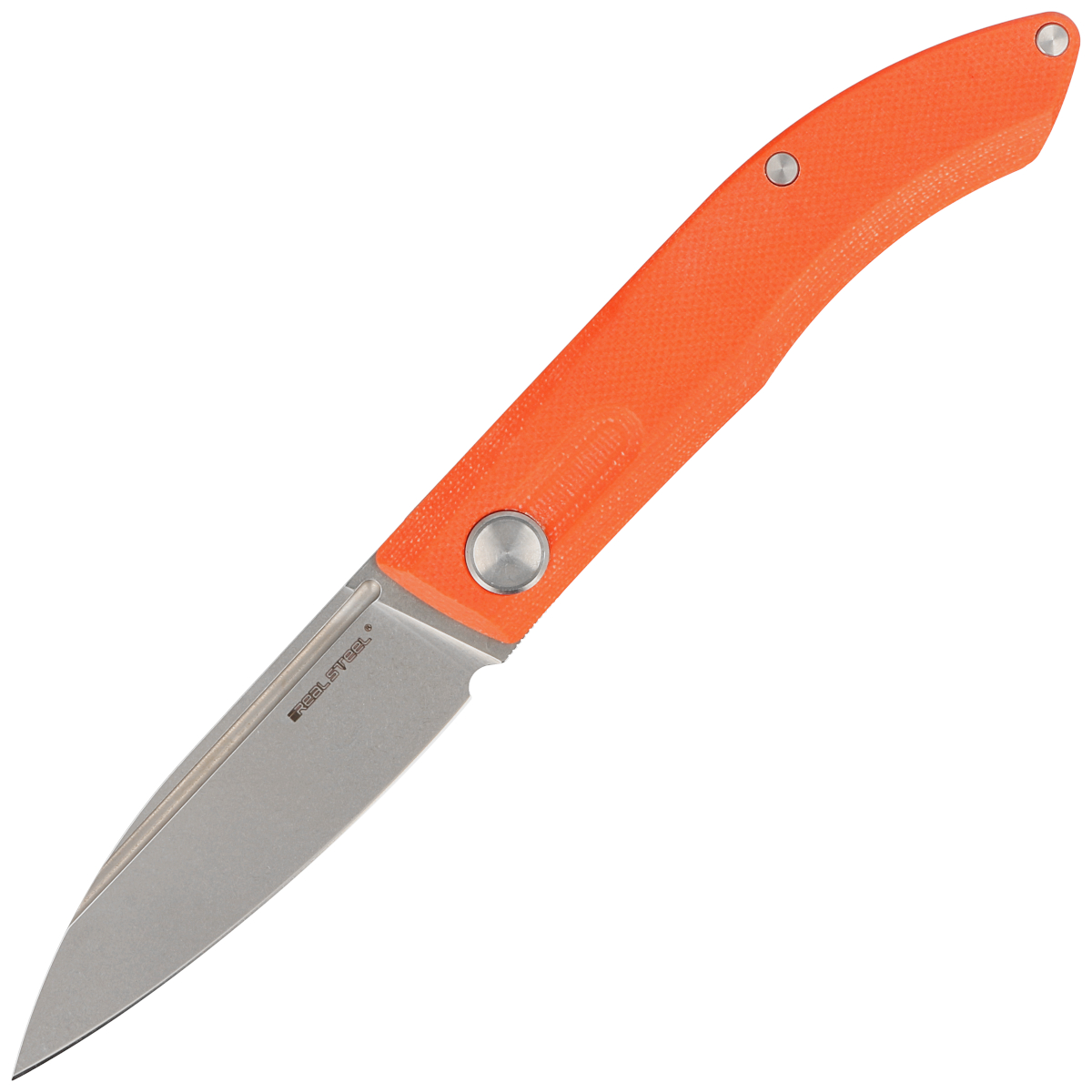 Noz-Real-Steel-Stella-Orange-G10-Stonewash-VG-10-by-Poltergeist-Works-7052g