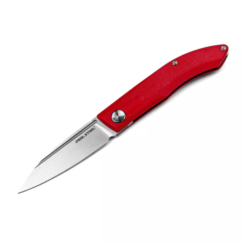 Noz-Real-Steel-Stella-Red-G10-Satin-VG-10-by-Poltergeist-Works-7058
