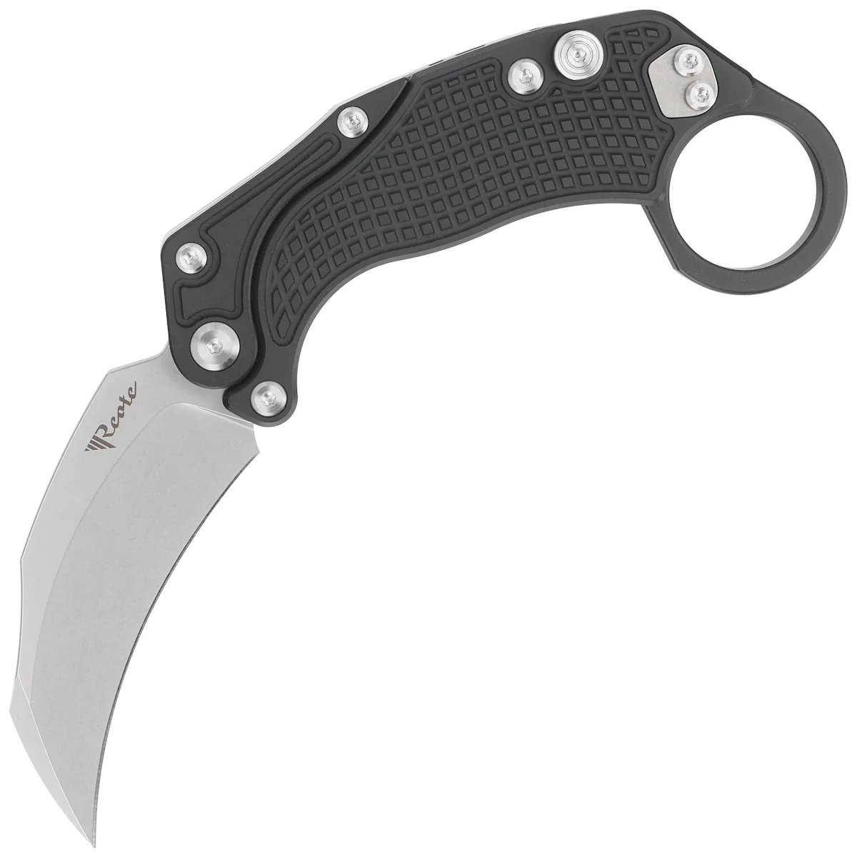 Noz-Reate-EXO-K-Gravity-Karambit-Black-Aluminium-Stonewashed-N690