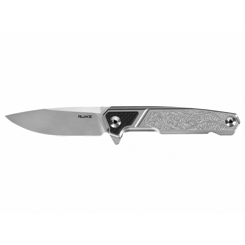 Noz-Ruike-P875-SZ-srebrny-elegancki-efektowne-zdobienia-lentus-militaria
