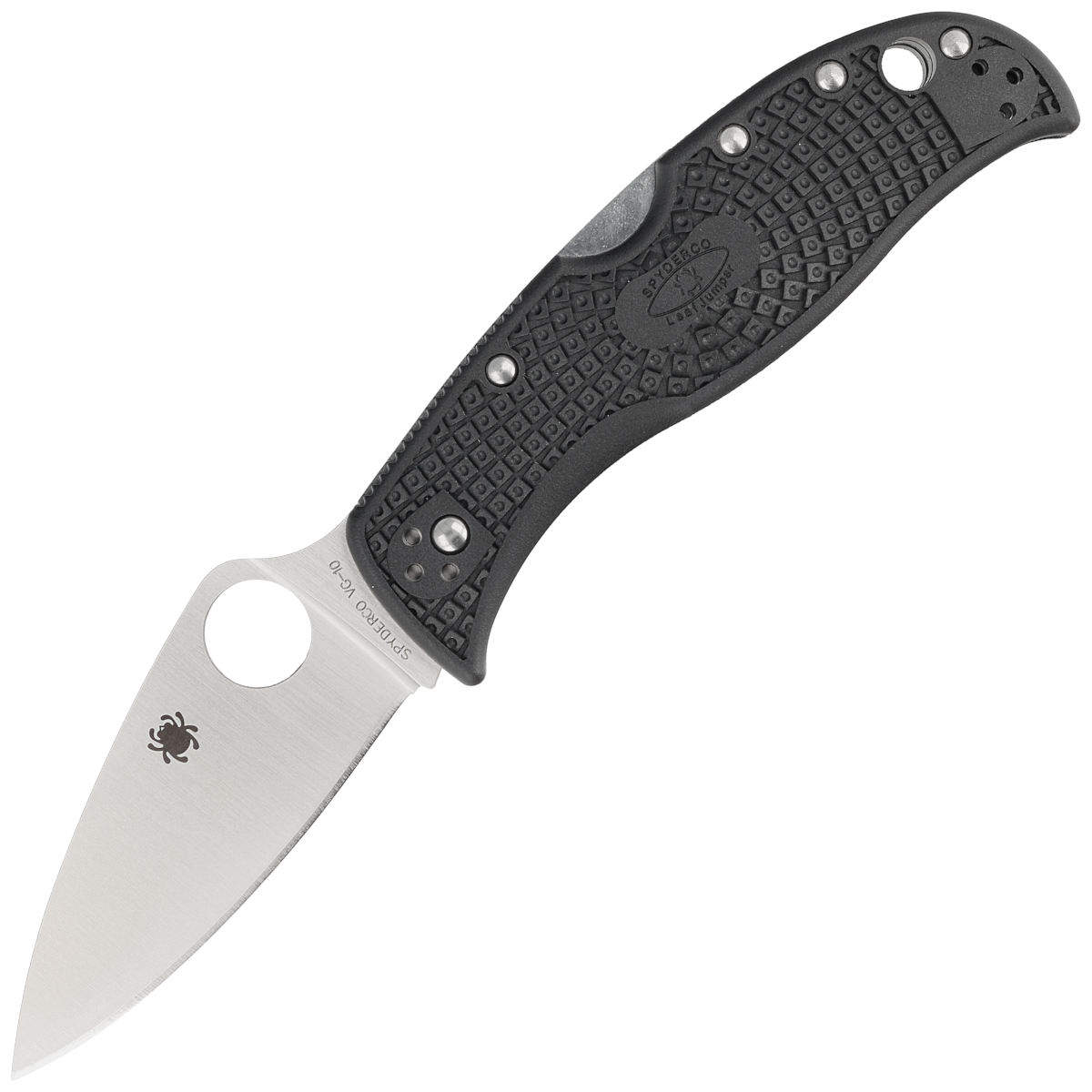 Noz-Spyderco-LeafJumper-Black-FRN-Satin-VG-10