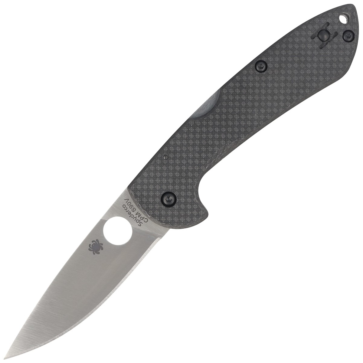 Noz-Spyderco-Siren-Carbon-Fiber-Sprint-Run-CPM-S90V-Plain