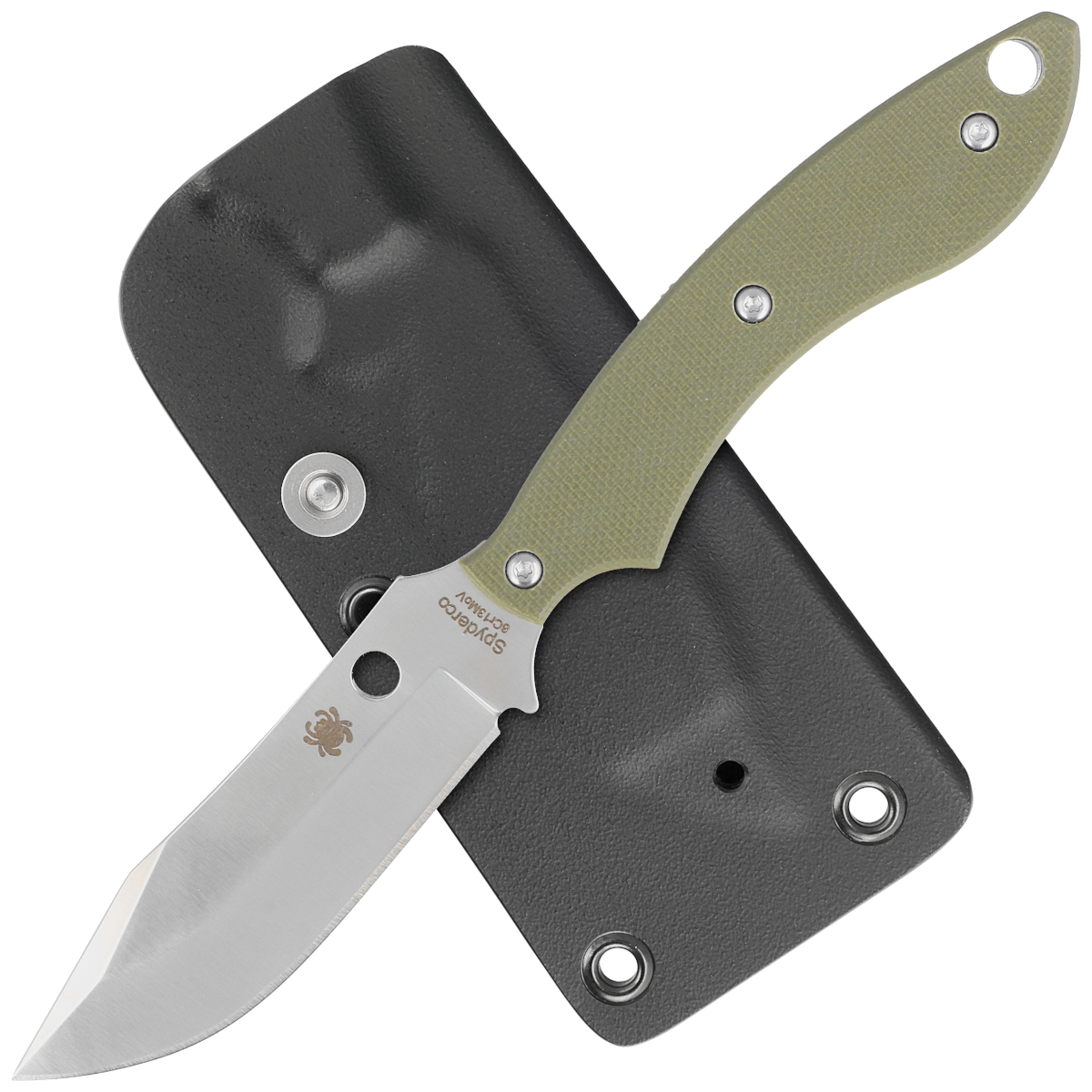 Noz-Spyderco-Stok-Bowie-Olive-Drab-G10