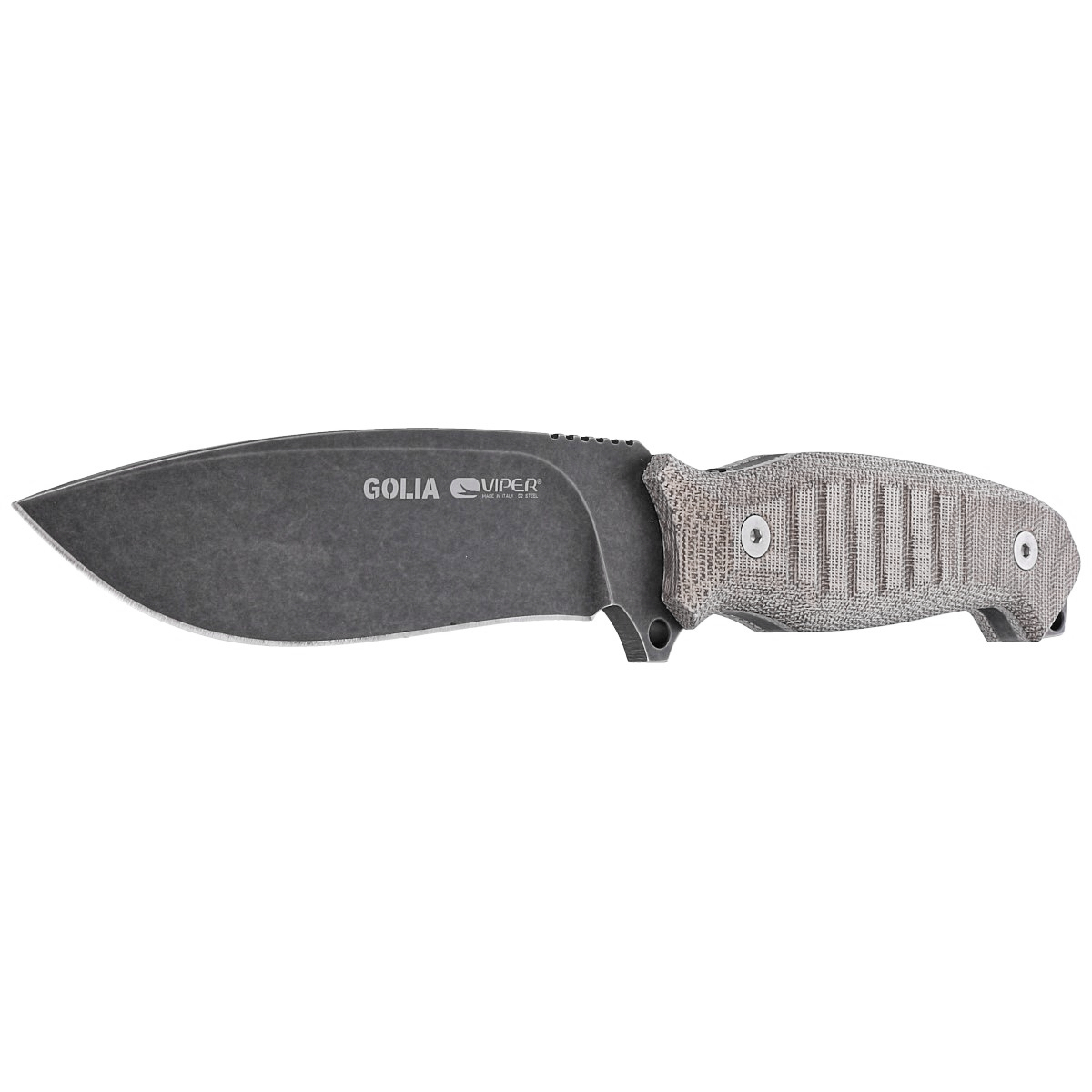 Noz-Survivalowy-Viper-Golia-Evolution-Green-Canvas-Micarta-Dark-Stonewashed-D2