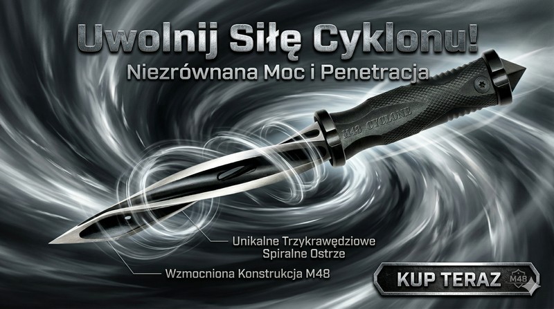 Nóz taktyczny Cyclone M48 trzy ostrzaq w jednym