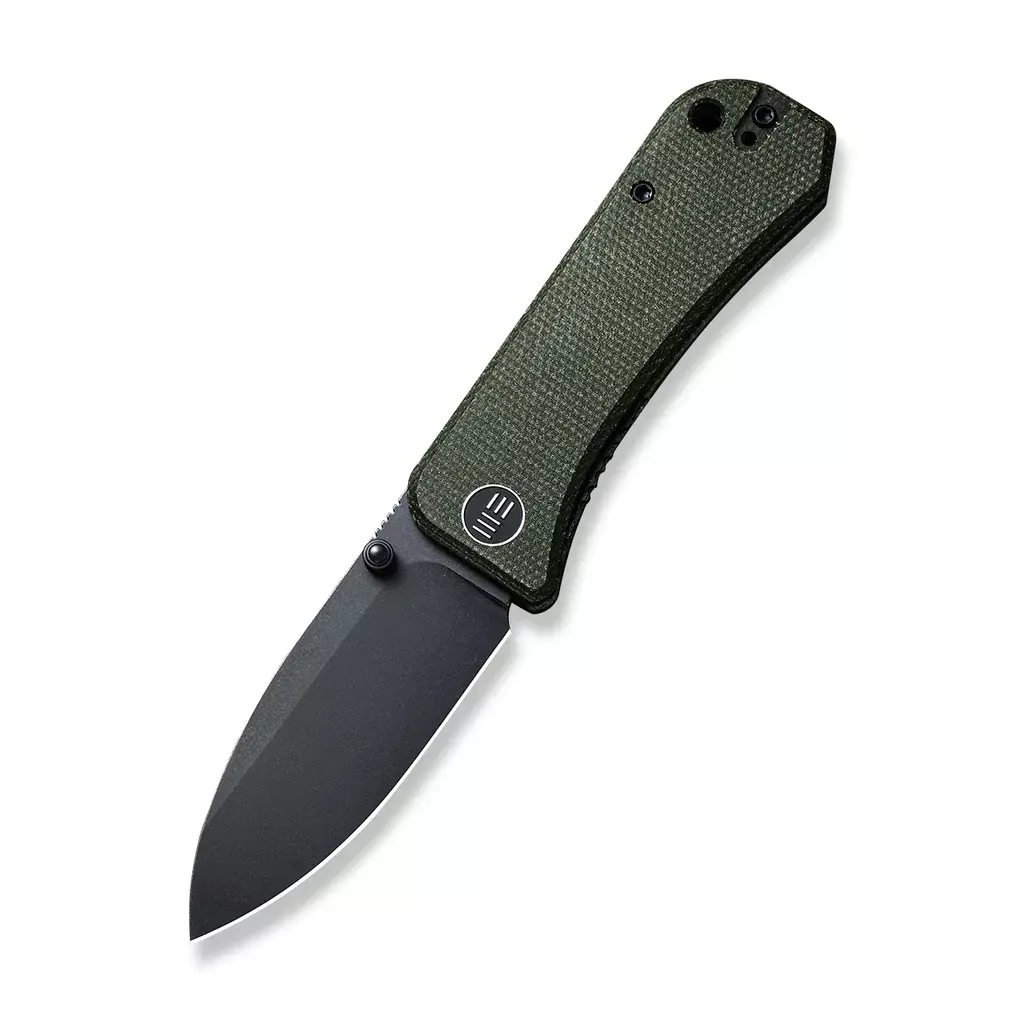Noz-WE-Knife-Banter-Green-Micarta-Black-Stonewashed-S35VN-by-Ben-Petersen