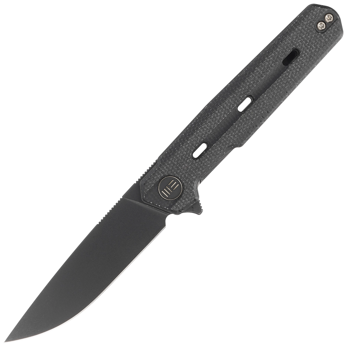 Noz-WE-Knife-Navo-Black-Canvas-Micarta-Black-Stonewashed-CPM-20CV-by-Ostap-Hel-WE22026