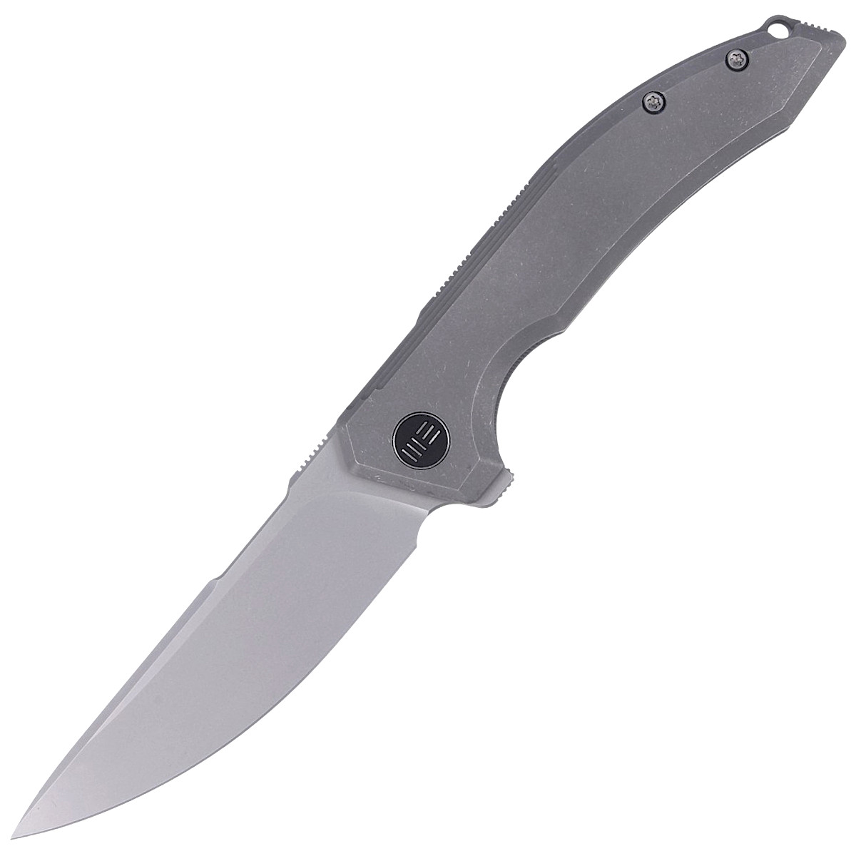 Noz-WE-Knife-Quixotic-Gray-Titanium-Silver-Bead-Blasted-CPM-20CV