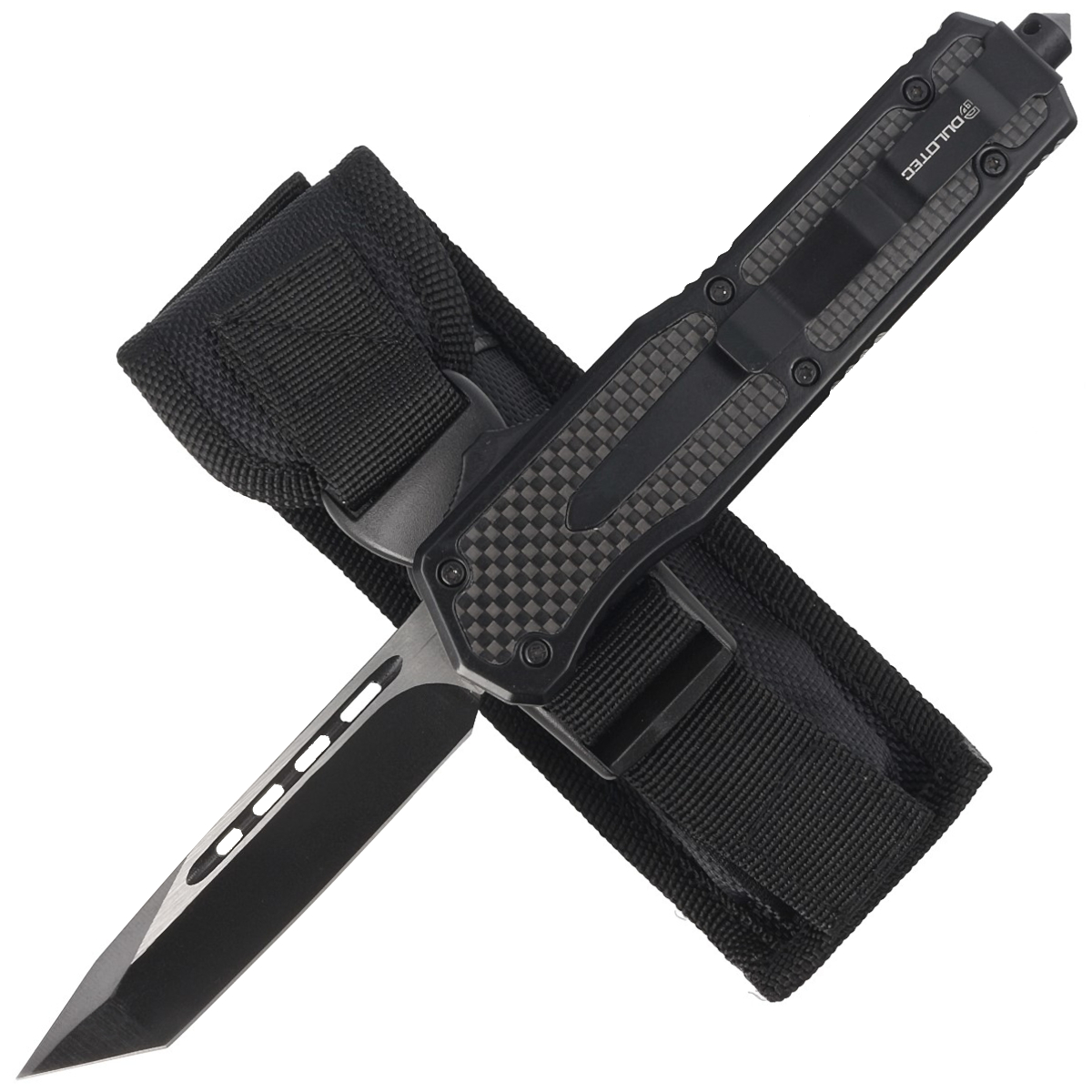 Noz-automatyczny-Dulotec-OTF-Carbon-Fiber-Two-Tone-Finish