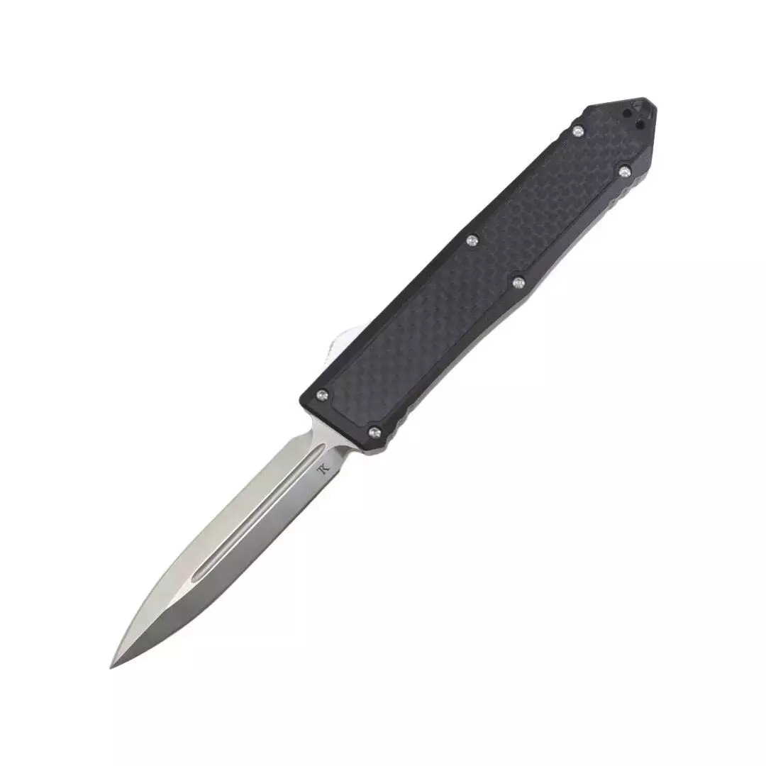 Noz-automatyczny-TacKnives-TK-Pro-OTF-Barracuda-Double-Edge-Carbon-Fiber-Aluminium-Satin