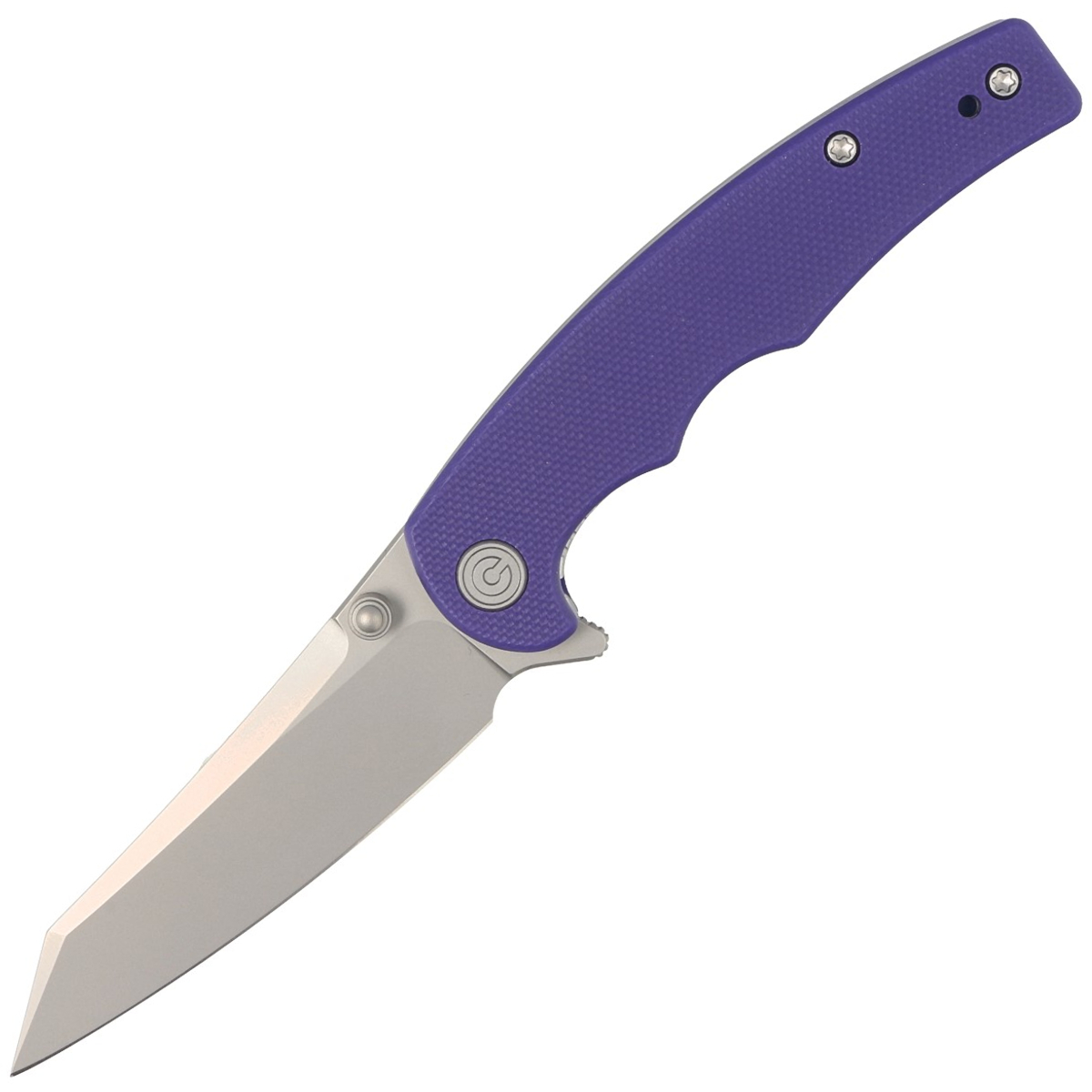 Noz-edc-skladany-Civivi-P87-G10-Purple-Silver-Bead-Blasted-Nitro-V-by-Kaila-Cumings