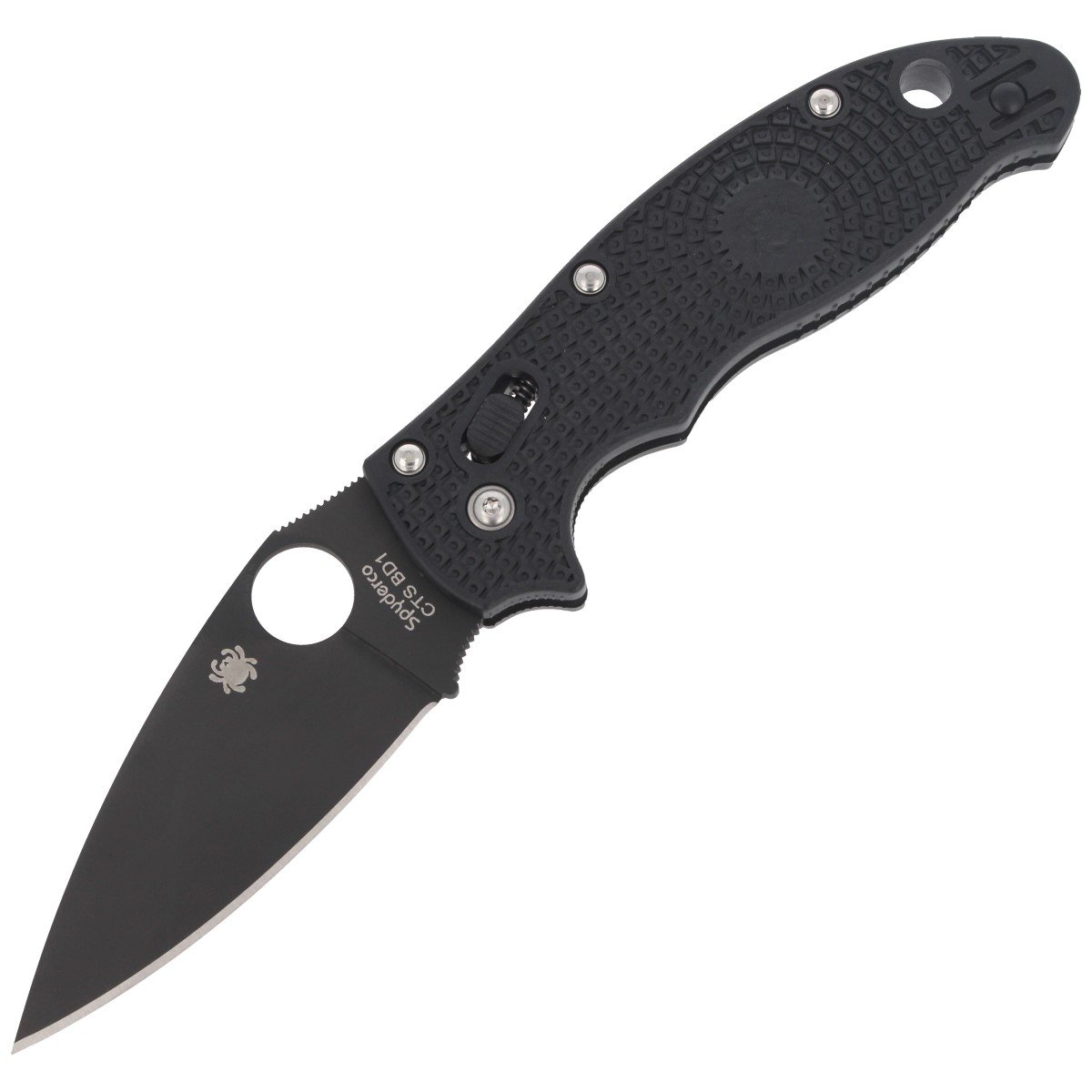 Noz-edc-skladany-Spyderco-Manix-2-Lightweight-Black-Blade-Plain