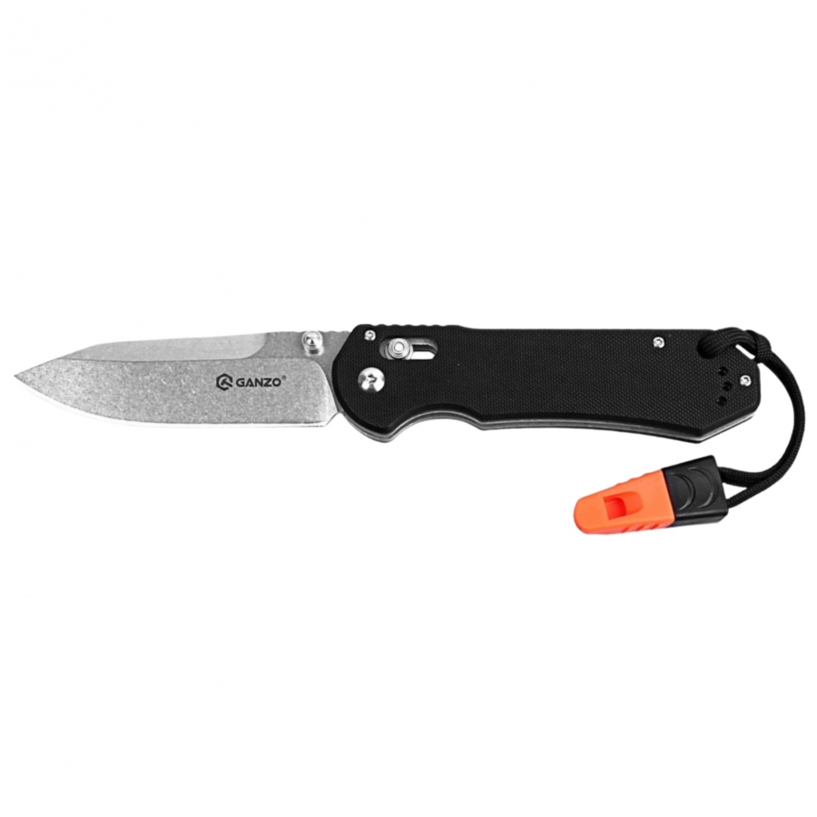 Noz-skladany-Ganzo-G7452-BK-WS-z-gwizdkiem