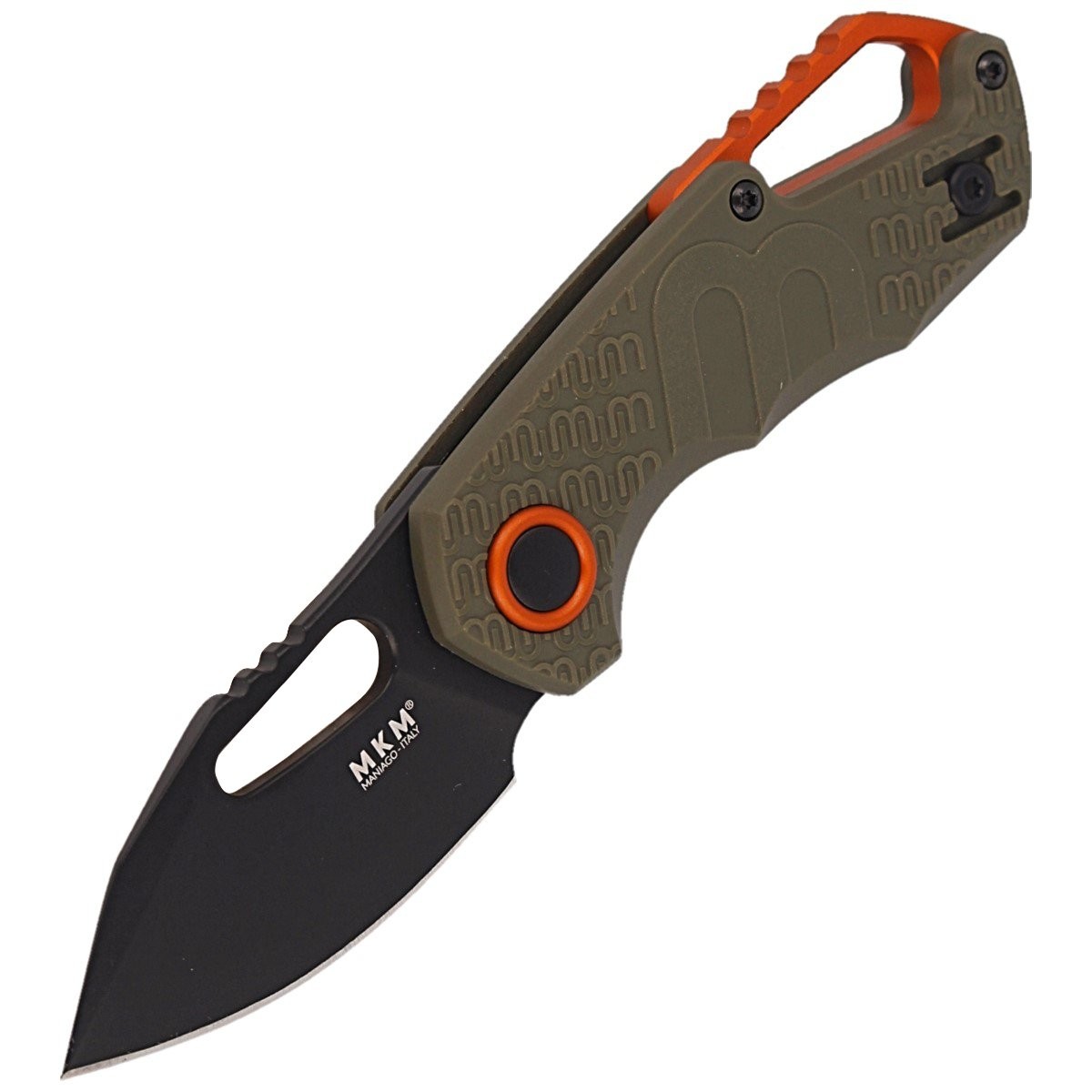 Noz_MKM_Isonzo_Clip_Point_Green_FRN, Black_Idroglider_by_Voxnæs_MKFX03-3PGO