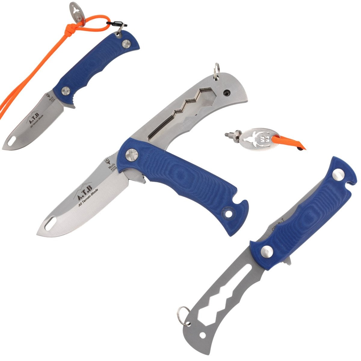 Noz_Muela_All_Terrian_Blade_Micarta_Blue_85mm_ATB-9BL_mysliwski_turystyczny_surwiwalowy_lentus_militaria