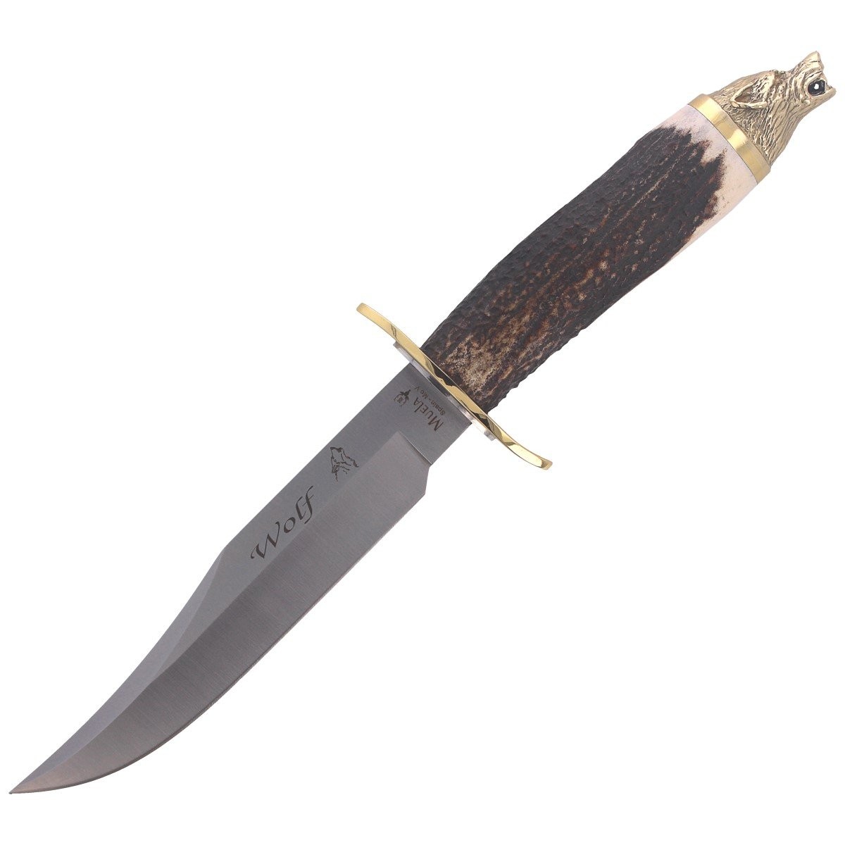 Noz_Muela_Deer_Stag_160mm_Gift_Box_WOLF-16A_wilk_mysliwski_zdobiony_lentus_militaria