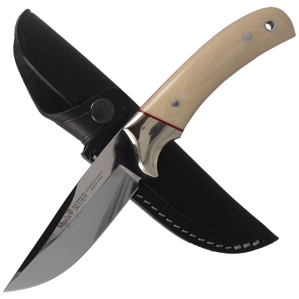 Noz_Muela_Full_Tang_Beige_Micarta_110mm_SETTER-11B_mysliwski_lentus_militaria