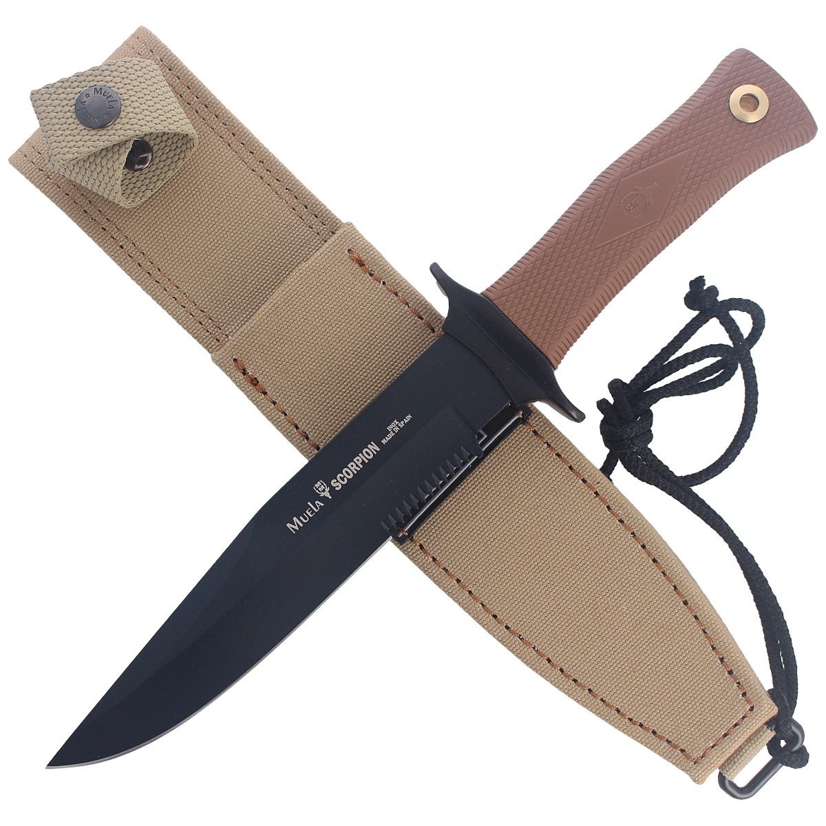 Noz_Muela_Tactical_Rubber_Handle_180mm_SCORPION-18NM