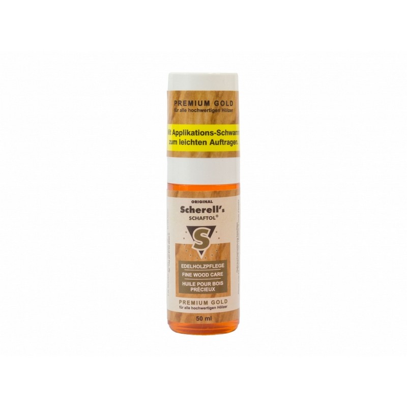 Olej-naturalny-do-drewna-Scherell-Gold-50ml-szczelba-sztucer-wiatrowka-bron-lentus-militaria