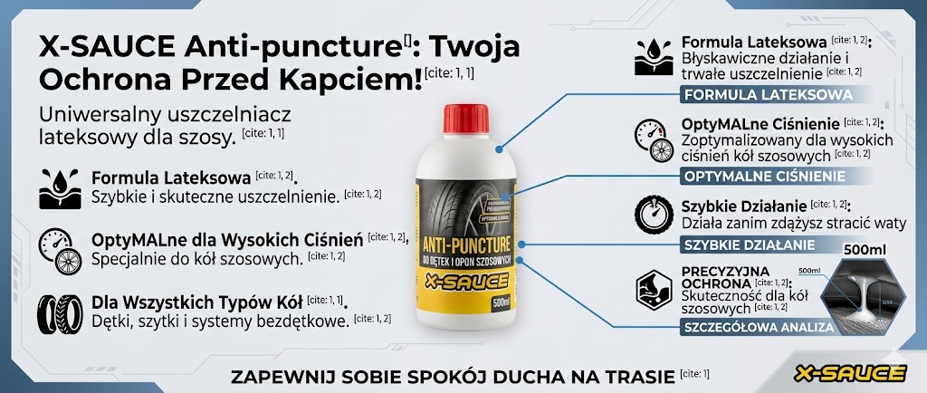X-Sauce płyn przeciw przebicu opon 