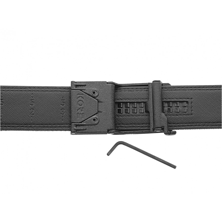 Pasek-do-spodni-KORE-Essentials-X6-z-tworzywa-jasnobrazowego-z-klamra-stalowa-taktyczny-lentus-militaria